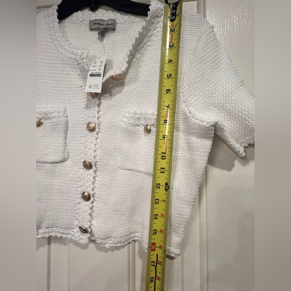NWT J. Crew Short-sleeve sweater lady jacket Size X Small $138 - Picture 10 of 11